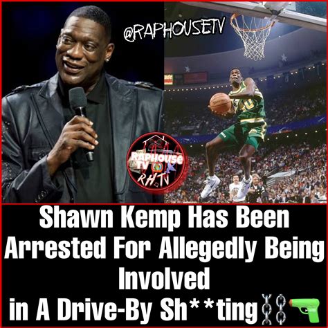 Shawn Kemp arrested for allegedly being involved in drive.